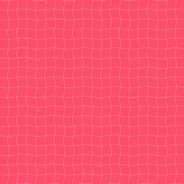 Zigzag distorted grid abstract line geometric background red Stock Illustration