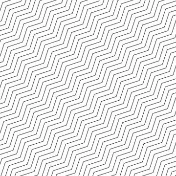 Zigzag geometric seamless pattern. Simple black and white zigzag diagonal lin Stock Illustration