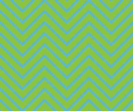Zigzag green and blue pattern Stock Illustration