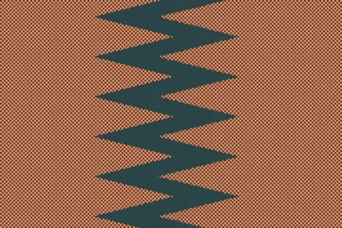 ZigZag Halftone 스톡 일러스트