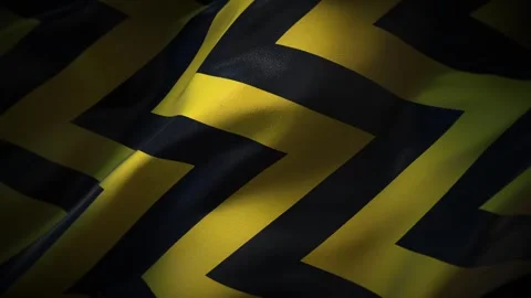 Zigzag Hazard Lines Fabric Stock Footage 263231094