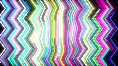 Zigzag Light Lines Background Loop Background Stock Footage 320212787