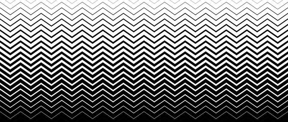 Zigzag line halftone gradation texture. Faded chevron stripe gradient background Stock Illustration