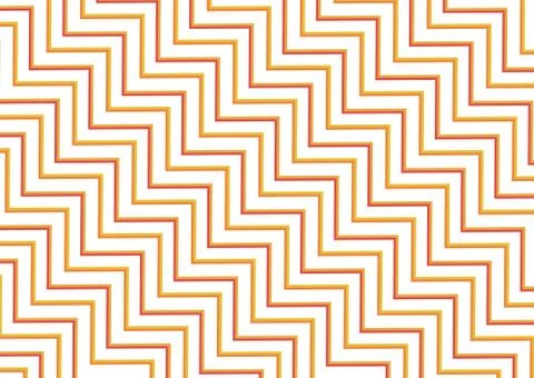 Zigzag line pattern modern design color yellow and orange style Stock Illustration