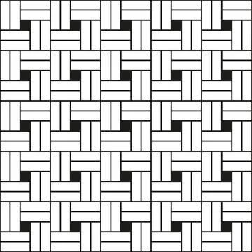 Zigzag linear tiles seamless pattern vector, ethnic motifs background, oriental Illustrazione stock