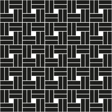 Zigzag linear tiles seamless pattern vector, ethnic motifs background, oriental 스톡 일러스트