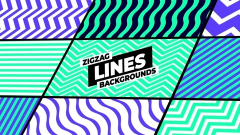 ZigZag Lines Backgrounds After Effects stock