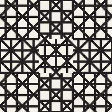 Zigzag lines geometric seamless pattern. イラスト素材