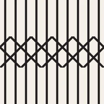 Zigzag lines geometric seamless pattern. Illustrazione stock
