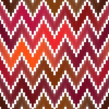 ZigZag Lines Gradient Tiling. Seamless Multicolor Pattern 스톡 일러스트