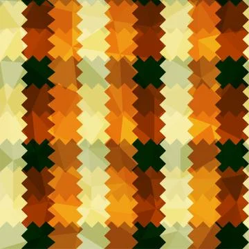 Zigzag lines orange seamless pattern Stock Illustration