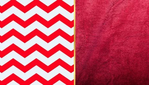 Zigzag lines. Simple Christmas pattern. Traditional colors. Vector backgrou.. Stock Illustration