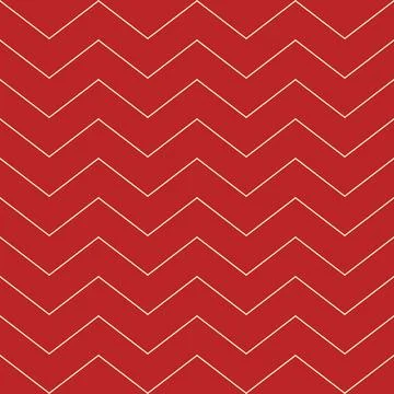 Zigzag lines. Simple geometric Christmas pattern. Red and shampagne colors Stock Illustration