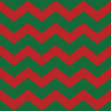 Zigzag lines. Simple retro geometric Christmas pattern. Traditional colors Stock Illustration