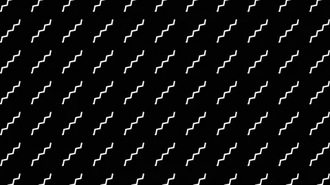 Zigzag looping background animation 4K isolated on black background Stock Footage