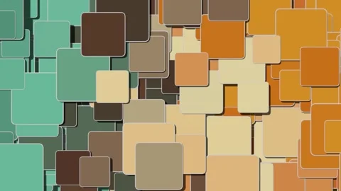 Zigzag movement of colored squares. Seamless loop Stock Footage 274787128