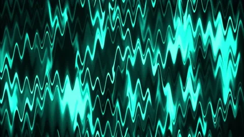 Zigzag neon wave back cyan Stock-Footage 198740608