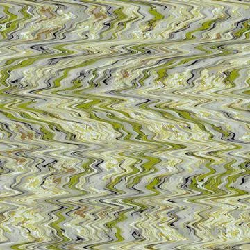 Zigzag pattern olive green yellow abstract art background, bronze, dusky, swa Stock Illustration