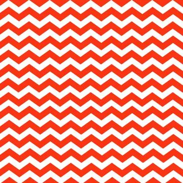 Zigzag pattern of red on a white background Illustrazione stock