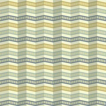 Zigzag pattern with ripple effect in retro colors Stock Illustration
