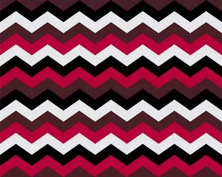 Zigzag pattern seamless. Zig zag background color. Vector abstract design. Stock Illustration