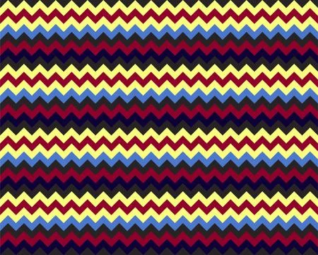 Zigzag pattern seamless. Zig zag background color. Vector abstract design. 스톡 일러스트