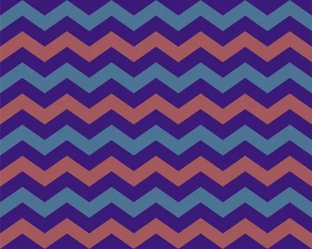Zigzag pattern seamless. Zig zag background color. Vector abstract design. Illustrazione stock
