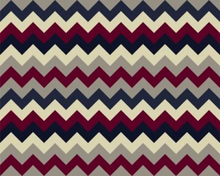 Zigzag pattern seamless. Zig zag background color. Vector abstract design. 스톡 일러스트