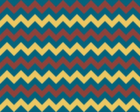 Zigzag pattern seamless. Zig zag background color. Vector abstract design. Stock Illustration