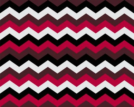 Zigzag pattern seamless. Zig zag background color. Vector abstract design. Illustrazione stock