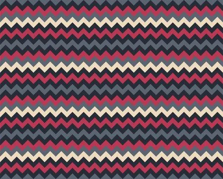 Zigzag pattern seamless. Zig zag background color. Vector abstract design. 스톡 일러스트