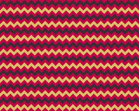 Zigzag pattern seamless. Zig zag background color. Vector abstract design. Stock Illustration