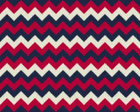 Zigzag pattern seamless. Zig zag background color. Vector abstract design. Stock Illustration