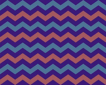 Zigzag pattern seamless. Zig zag background color. Vector abstract design. Stock Illustration