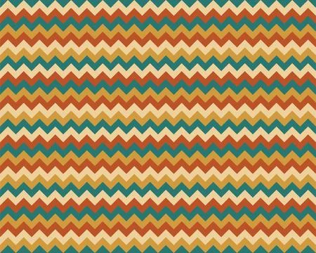 Zigzag pattern seamless. Zig zag background color. Vector abstract design. Stock Illustration