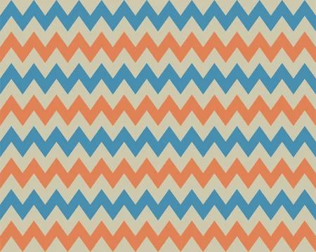 Zigzag pattern seamless. Zig zag background color. Vector abstract design. Stock Illustration