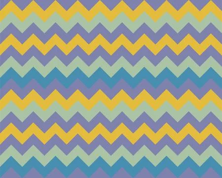 Zigzag pattern seamless. Zig zag background color. Vector abstract design. イラスト素材