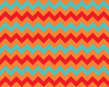 Zigzag pattern seamless. Zig zag background color. Vector abstract design. Illustrazione stock