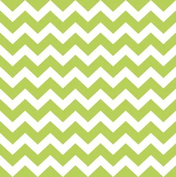 Zigzag pattern in wild green isolated on white Stock Illustration