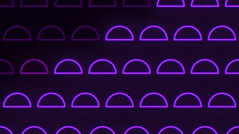 Zigzag of purple circles on black backgr... | Stock Video | Pond5
