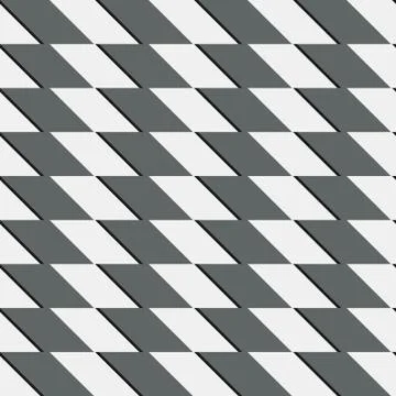 Zigzag repeatable pattern with parallelograms - Geometric abstract background Illustrazione stock