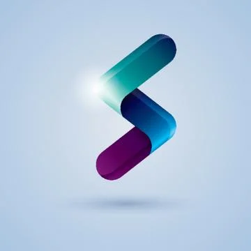 Zigzag Ribbon Icon Stock Illustration