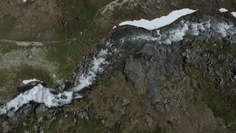 Zigzag River From Mountain in Norway Video stock 201921077