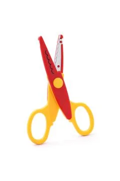 Zigzag scissors Stock Photos