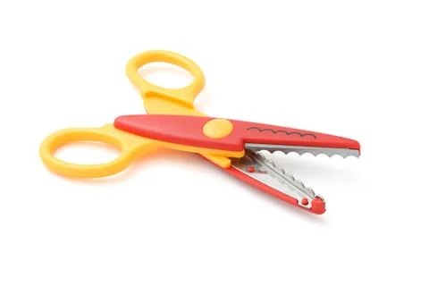 Zigzag scissors Stock Photos