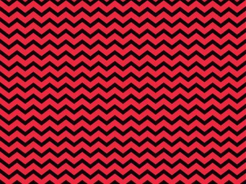 Zigzag seamless pattern with black and red color. Abstract geometric backgrou Illustrazione stock