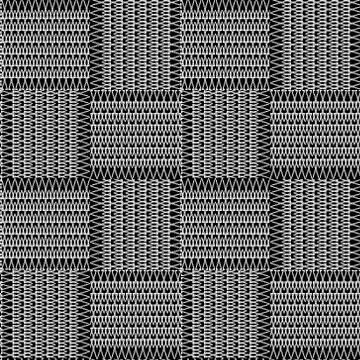 Zigzag seamless pattern. Black and white zig zag background. Textured plaid b Stock Illustration
