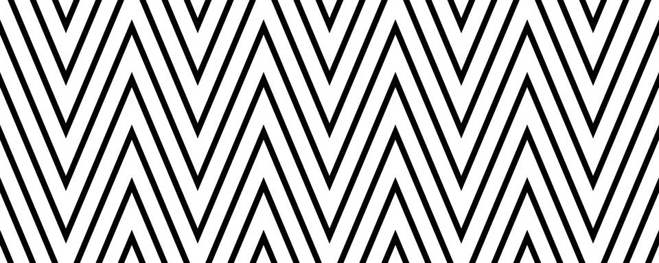 Zigzag seamless pattern. Black and white chevron ornament background. Repeating Illustrazione stock