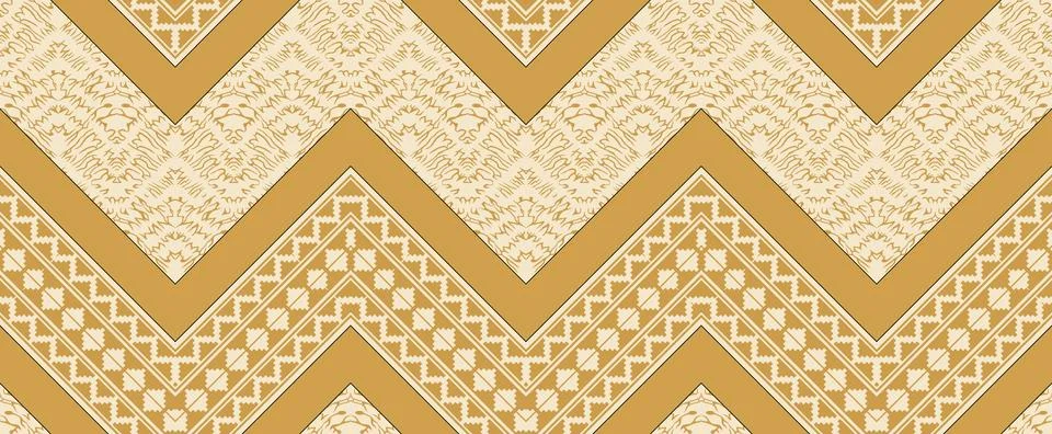 Zigzag seamless pattern. Greek style zigzag vector background. Striped repe.. 스톡 일러스트