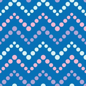 Zigzag seamless vector pattern illustration Stock Illustration